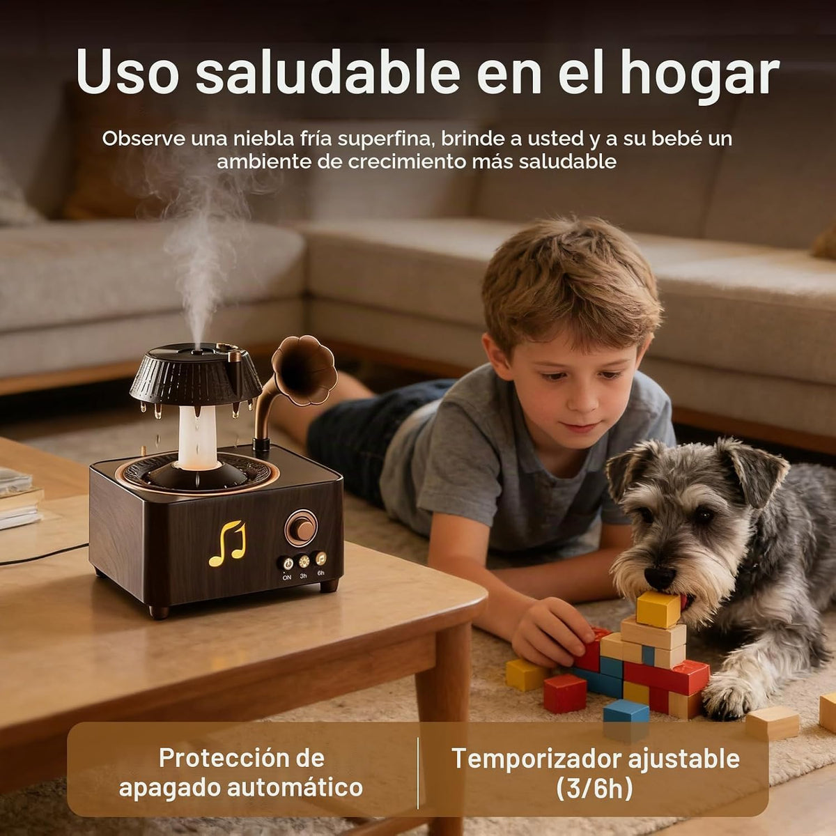 Morbou - Difusor de aroma de gotas de lluvia con ruido blanco, difu...
