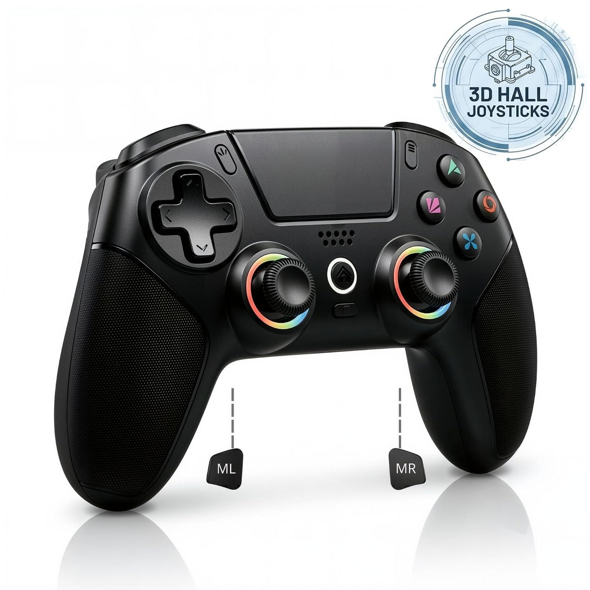 PLAYVORA Mando Inalámbrico Gaming compatible con PS5, PC, Xbox, iOS...