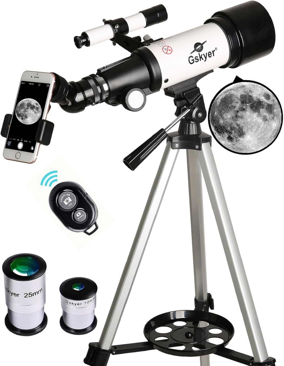 Gskyer Telescopio, 2.756 in Apertura 15.748 in AZ Mount Astronómico...
