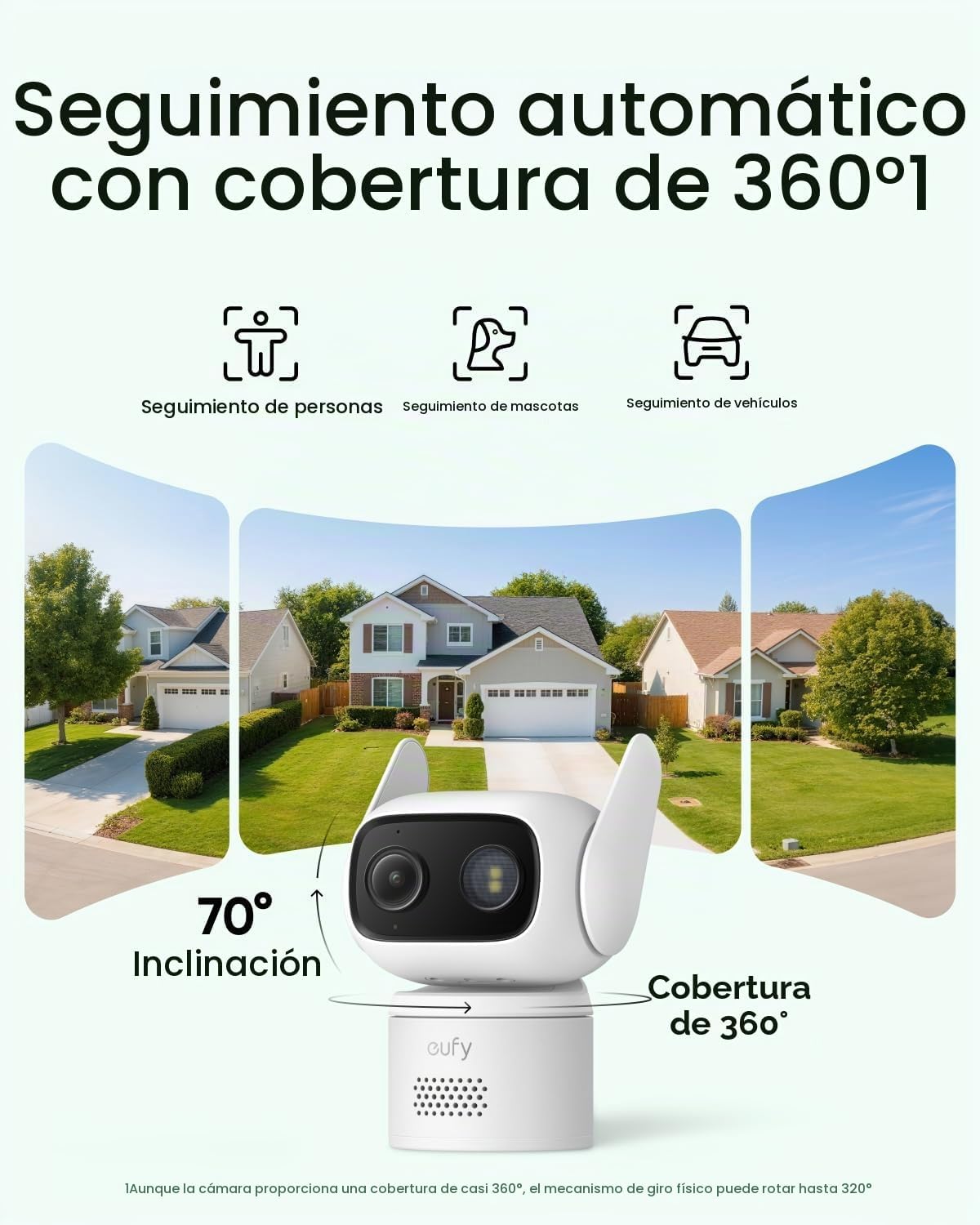eufy Security Cámara para interiores y exteriores C31, paquete de 2...