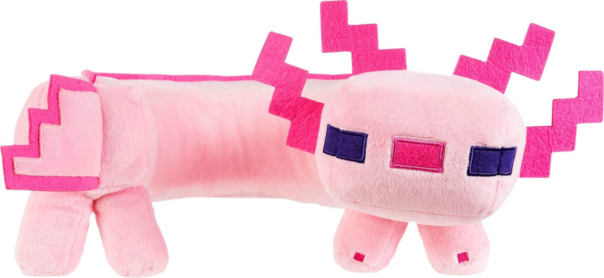 Mattel Minecraft Axolotl - Almohada para el cuello, juguete de pelu...