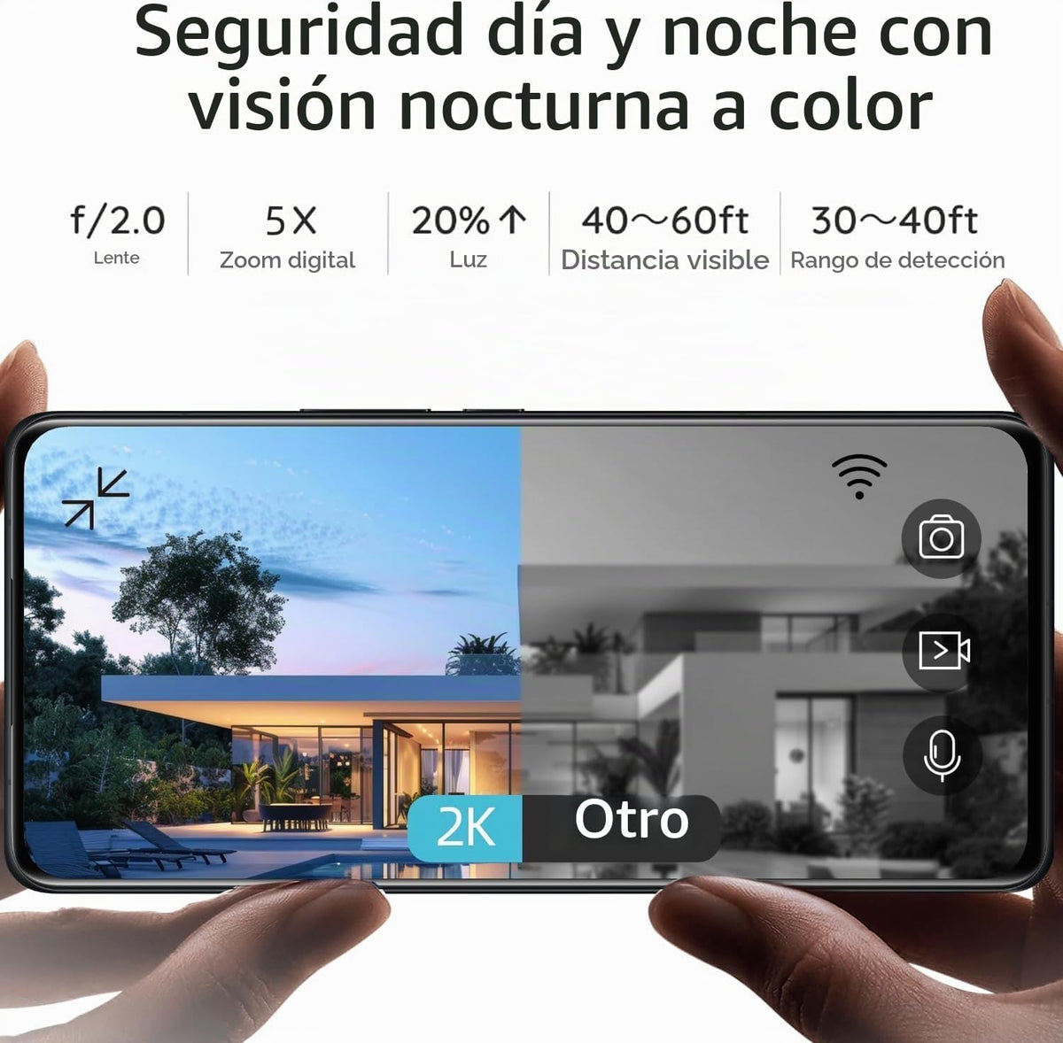 Rraycom 4pc cámaras de seguridad inalámbricas al aire libre con bat...