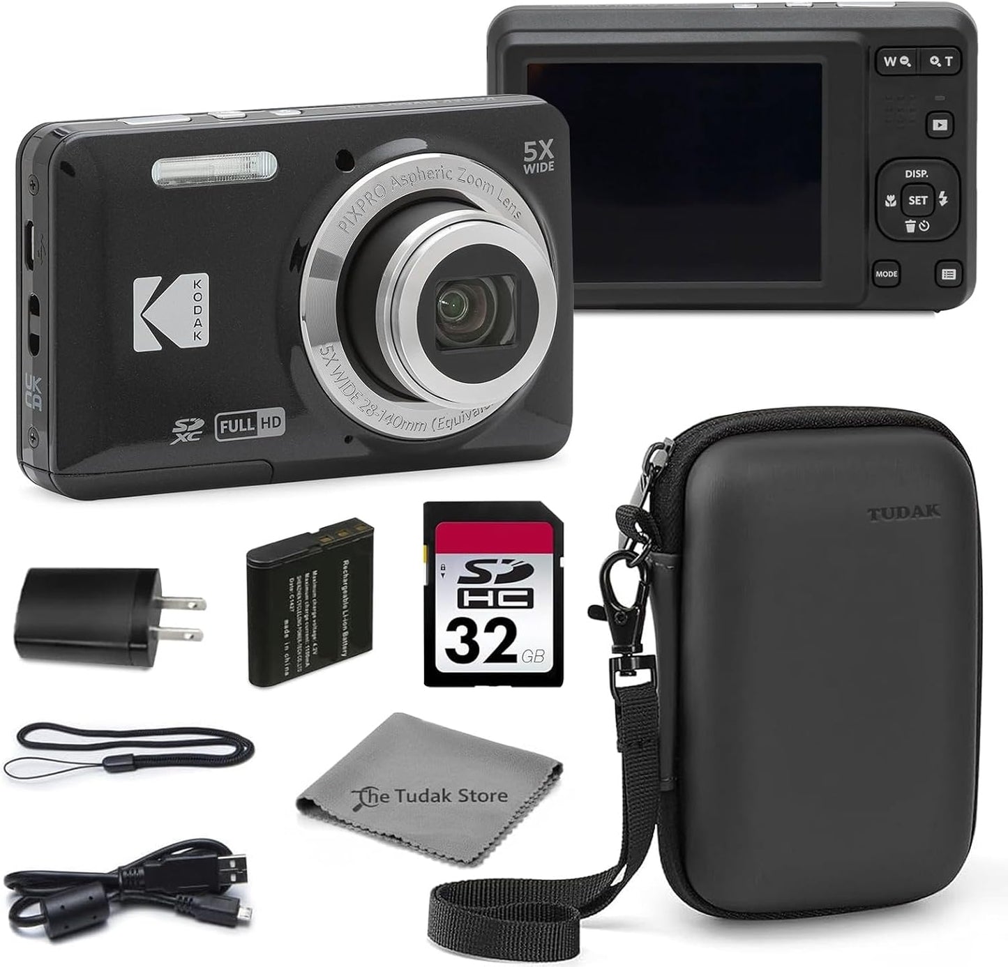 Kodak PIXPRO FZ55 - Cámara digital con sensor CMOS de 16 MP, zoom ó...
