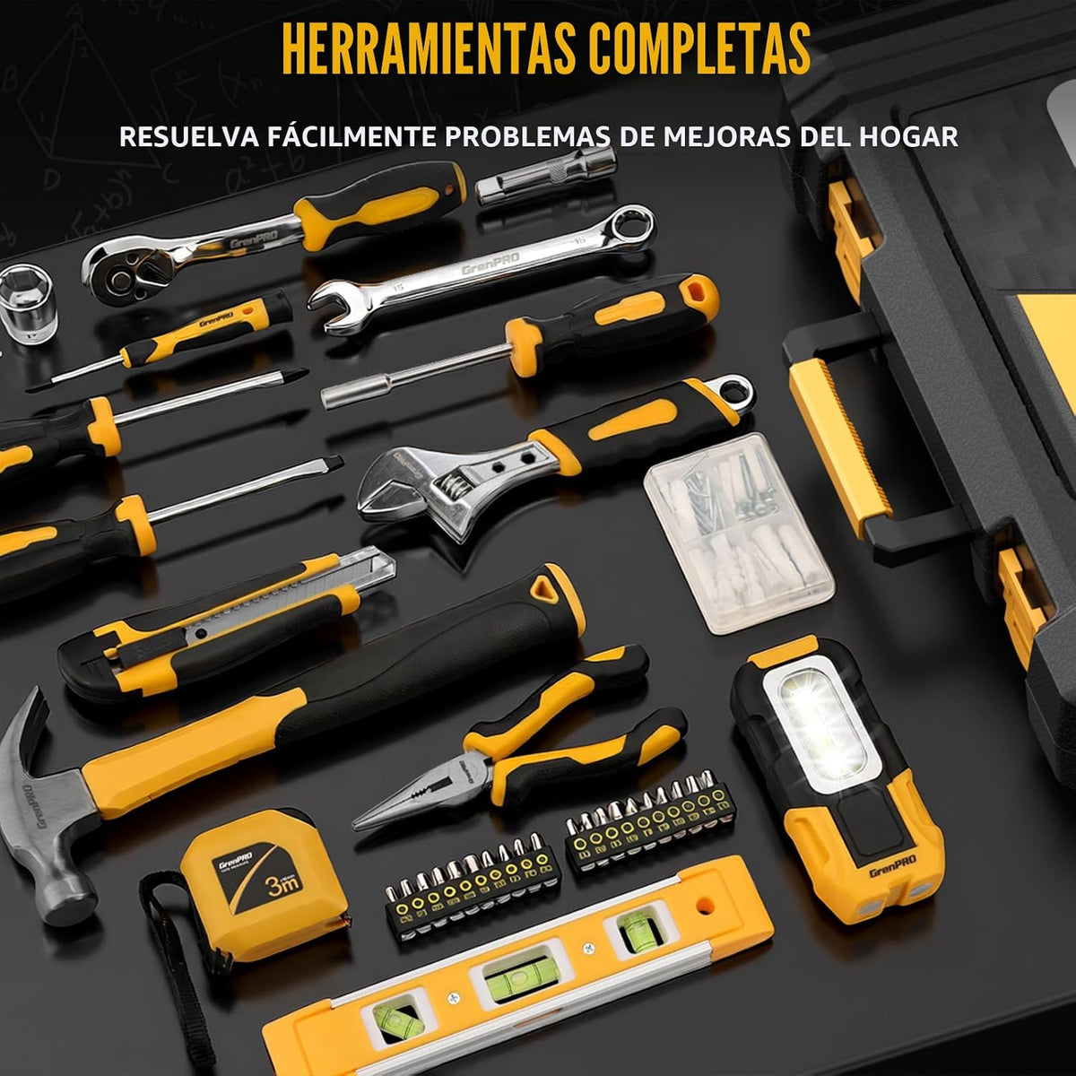 GRENPRO Set de herramientas de 219 piezas, kit de herramientas para...