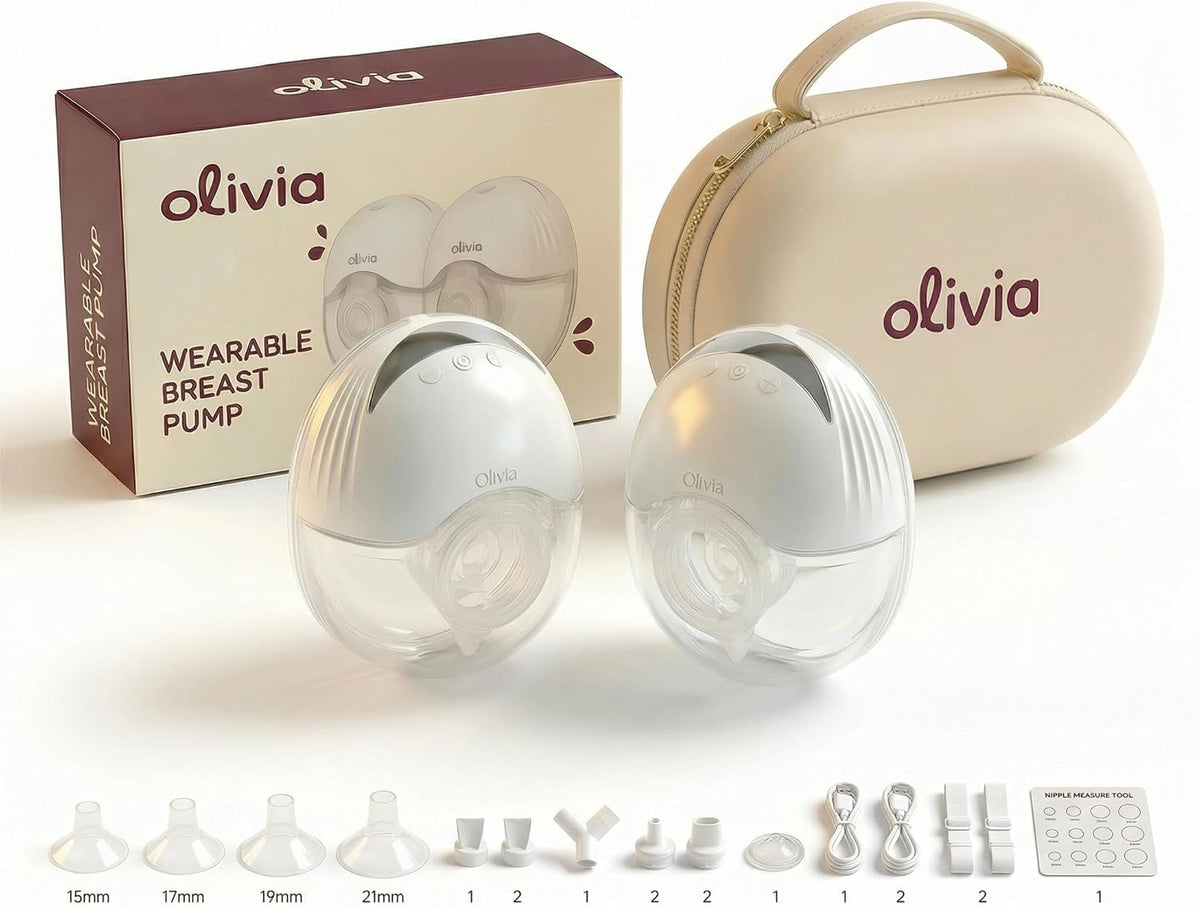 Olivia by Lolafo - Extractor de leche eléctrico portátil, manos lib...