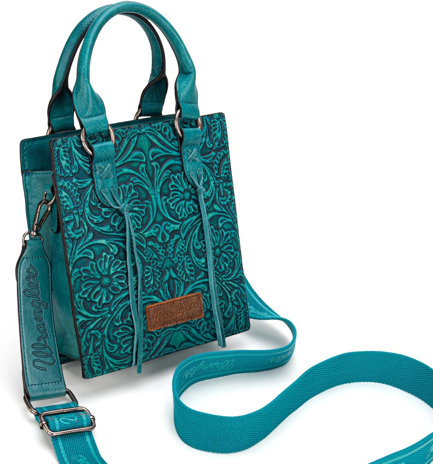 Wrangler Bolso Cruzado en Relieve para Mujer con Asa Superior, Bols...