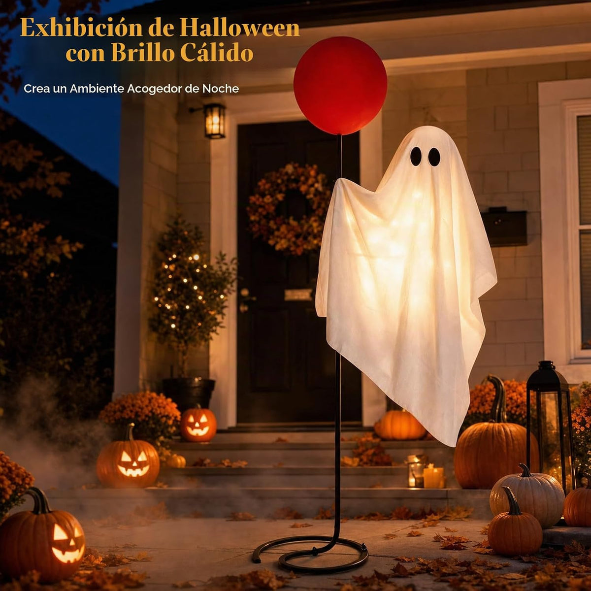 Decoraciones de Halloween al aire libre, fantasma de tamaño natural...