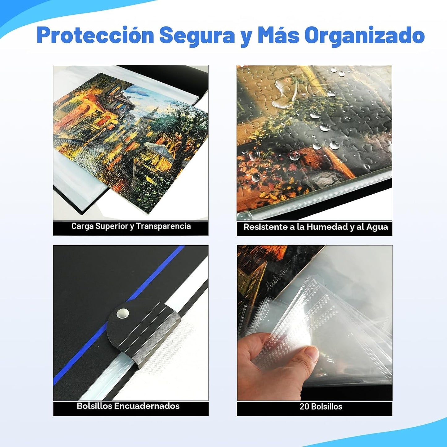 ALL4JIG Carpeta de rompecabezas de 25.98 x 30.31 pulgadas, carpeta...