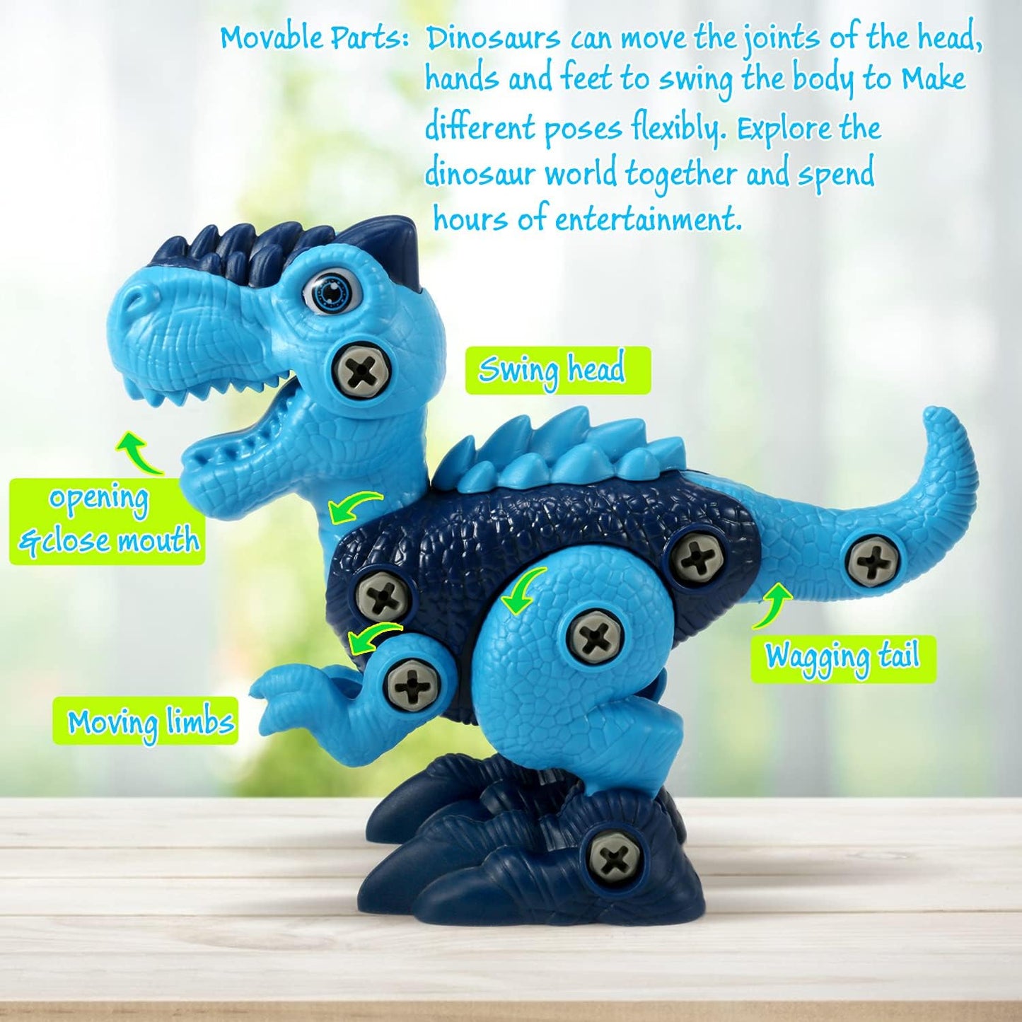 Juguetes STEM de dinosaurios para niños de 3 a 5 años, juguetes de...