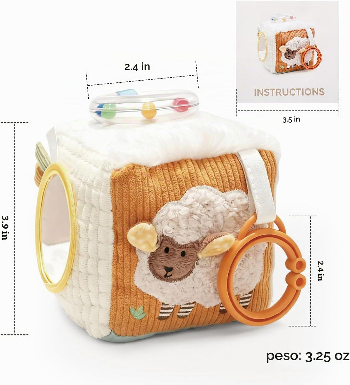 let's make Farm Baby - Cubo sensorial para bebés de 0 a 12 mese...