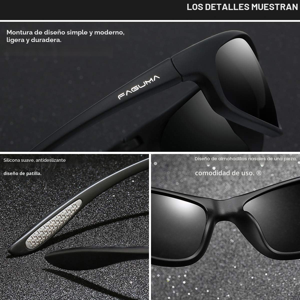 FAGUMA Gafas de sol deportivas polarizadas para hombres, ciclismo,...
