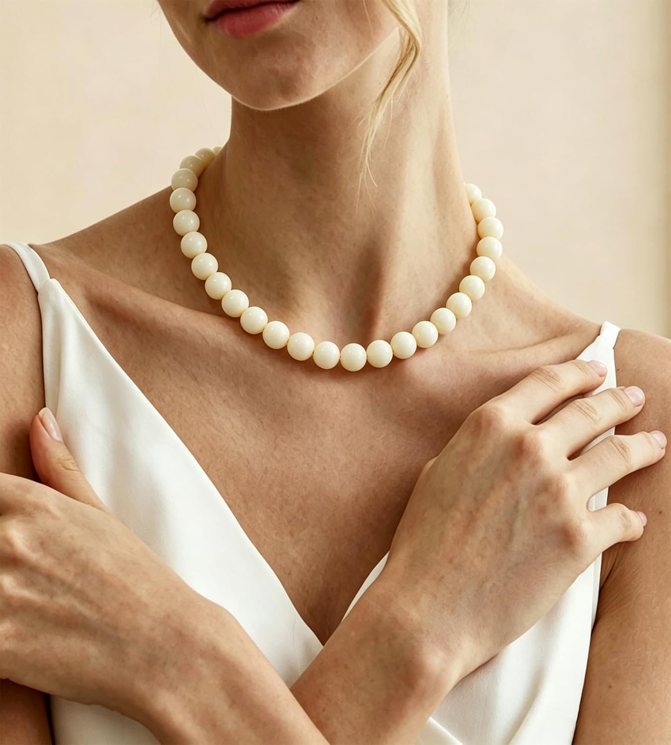 Lsljilidzsw Collar de cuentas gruesas para mujer, 0.631 pulgadas, c...