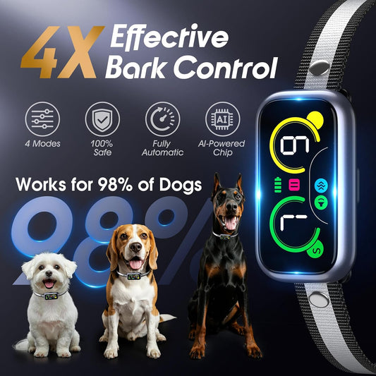 Collar inteligente para ladridos de perro con detección avanzada de...
