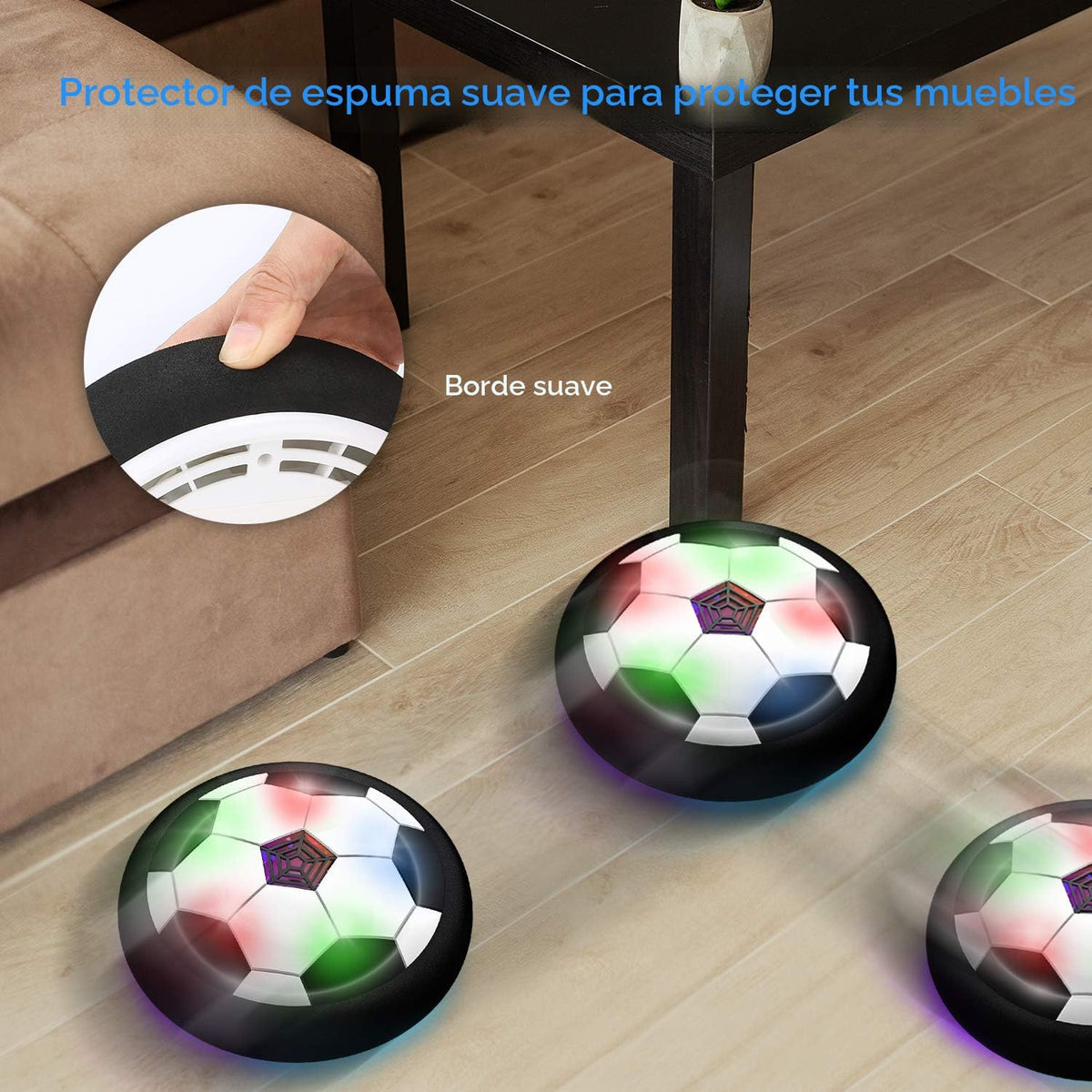 Toyk Juguetes para niños \u2013 Pelota de fútbol LED Hover \u2013 P...