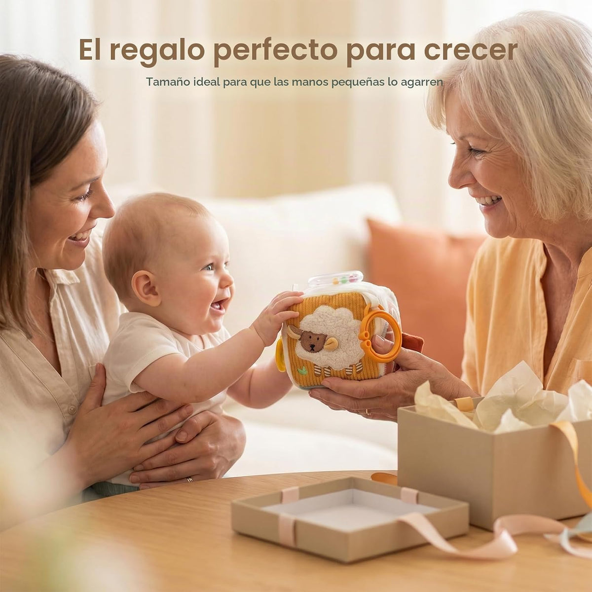 let's make Farm Baby - Cubo sensorial para bebés de 0 a 12 mese...