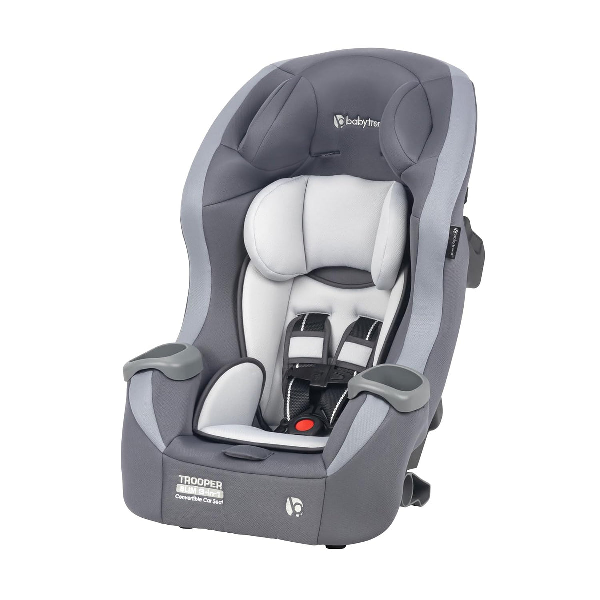 Baby Trend Trooper™ Slim 3 en 1 Asiento de coche convertible, Gris...