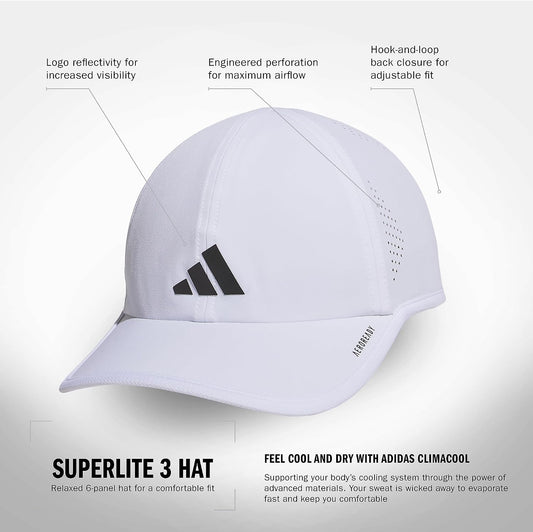 adidas Superlite 3.0 - Gorra ajustable de ajuste relajado