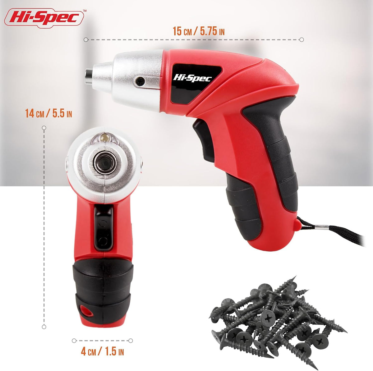 Hi-Spec Juego de destornilladores eléctricos de potencia pequeña, c...