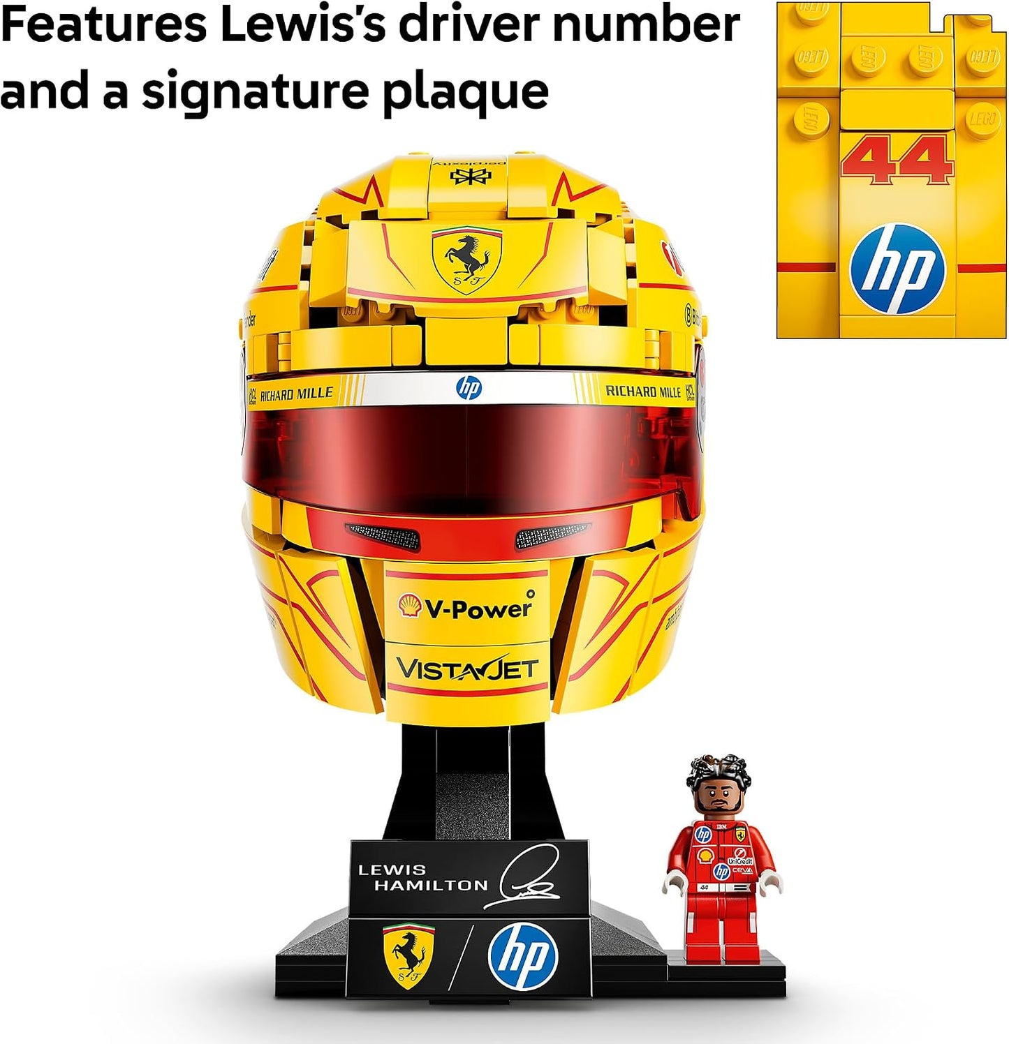 LEGO Editions Scuderia Ferrari HP Lewis Hamilton Casco \u2013 Juego...