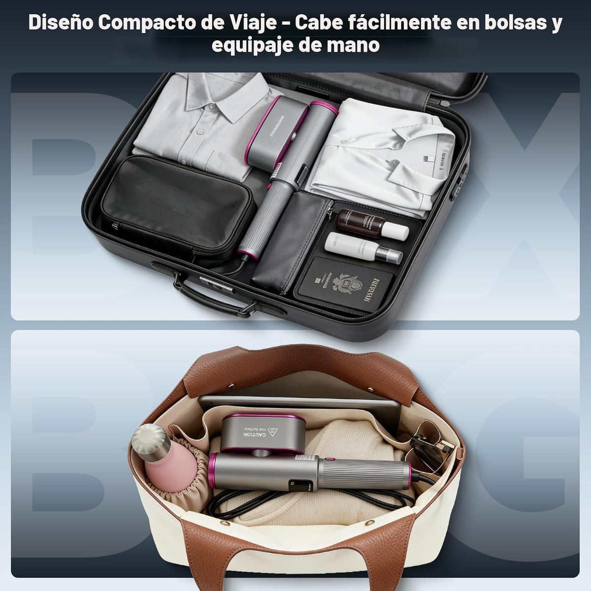HORTIGRACE Vaporizador de viaje para ropa, plancha de vapor 2 en 1...