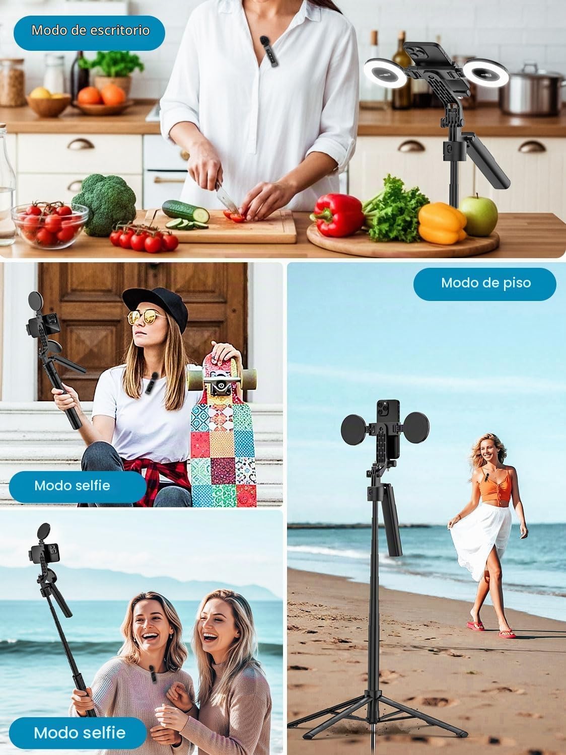 USKEYVISION - Kit de vlogging, elementos esenciales para creadores...
