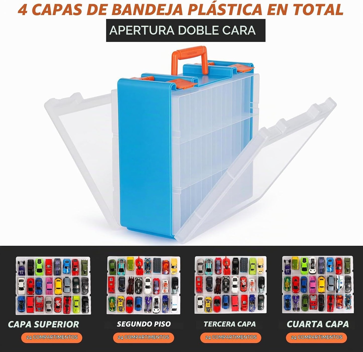 Blummy Estuche de transporte resistente para almacenamiento de 128...