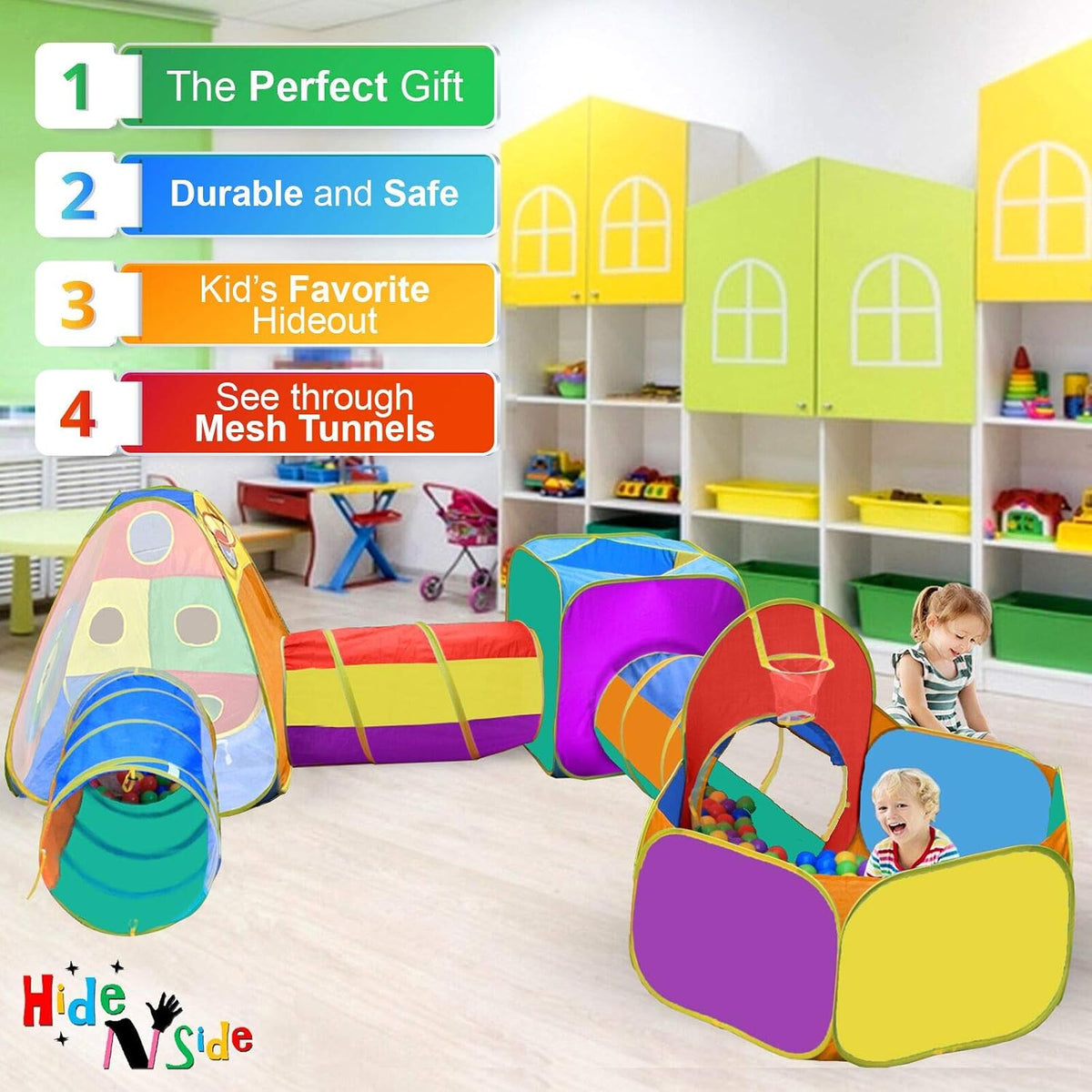 Regalo para niños pequeños y niñas, piscina de pelotas, carpa de ju...