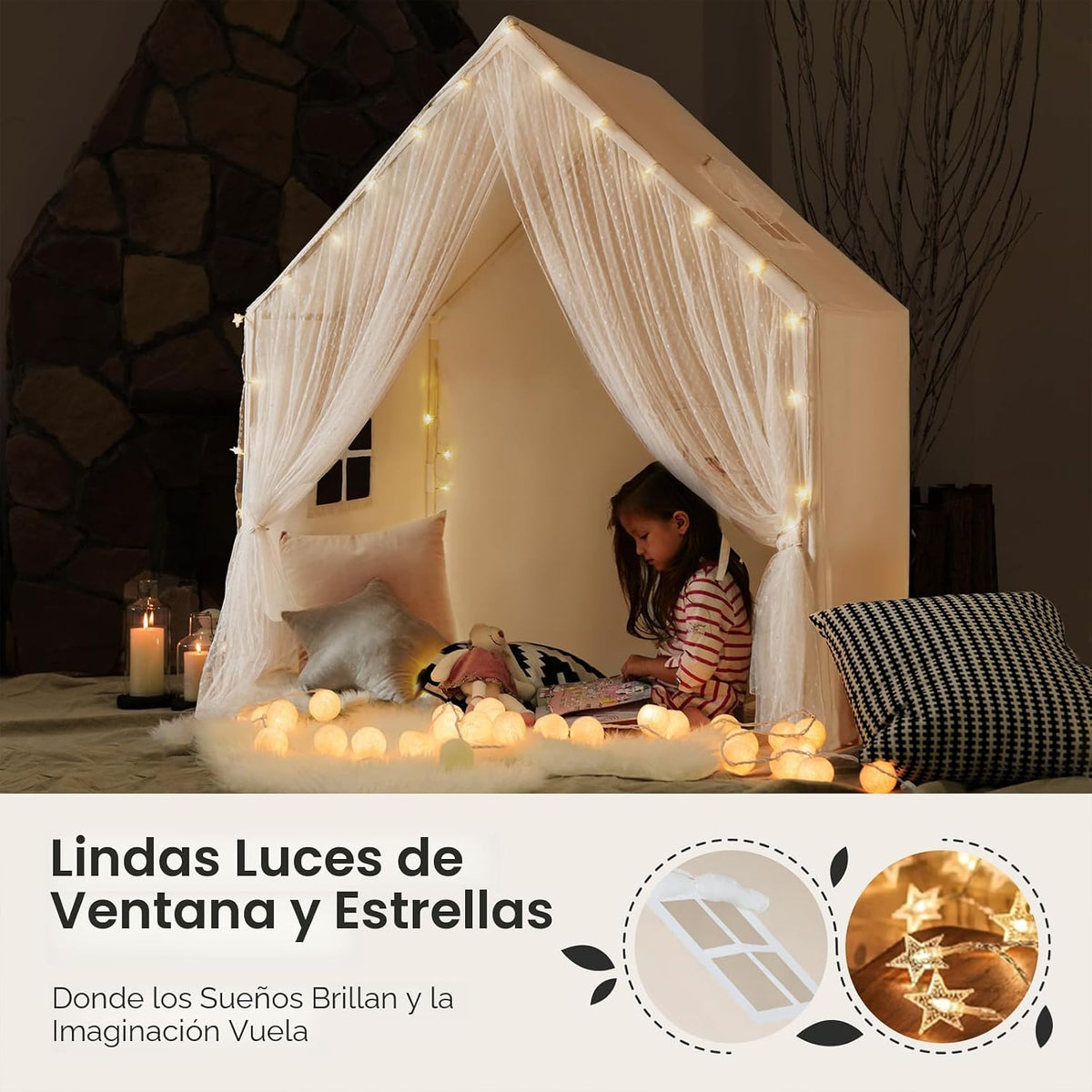 Tiny Land - Tienda de campaña para niños y niñas, casa de juegos in...