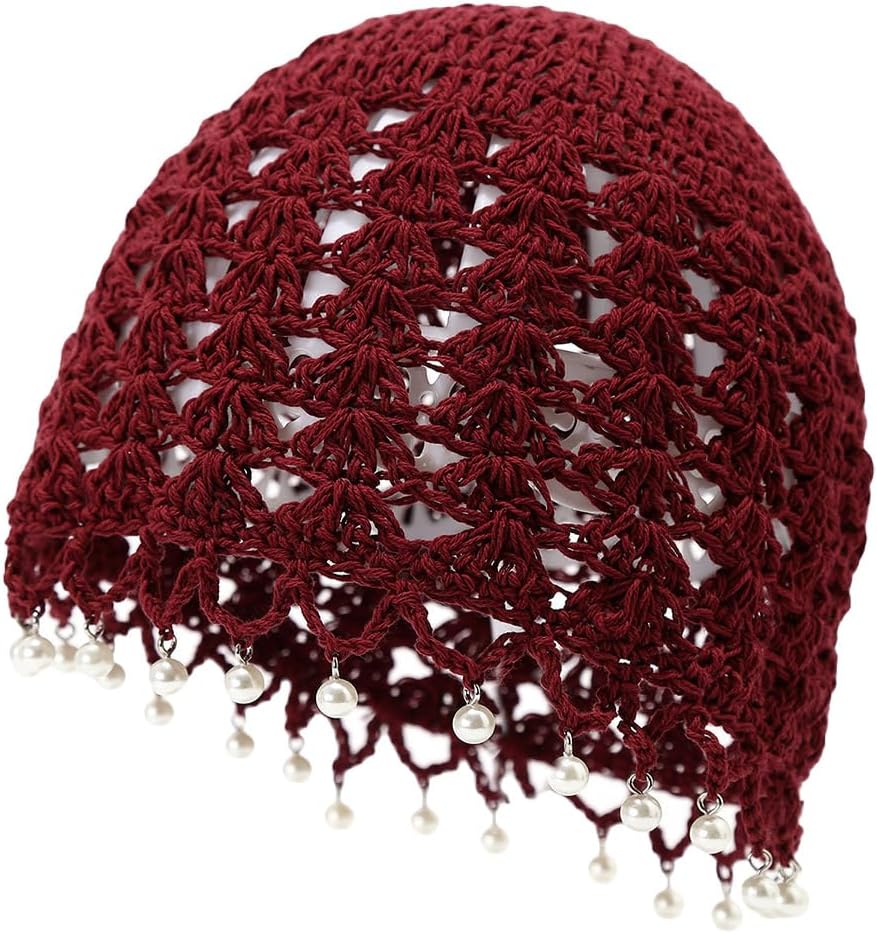 Pemilosci Gorro de ganchillo hecho a mano para el sol, sombrero de...