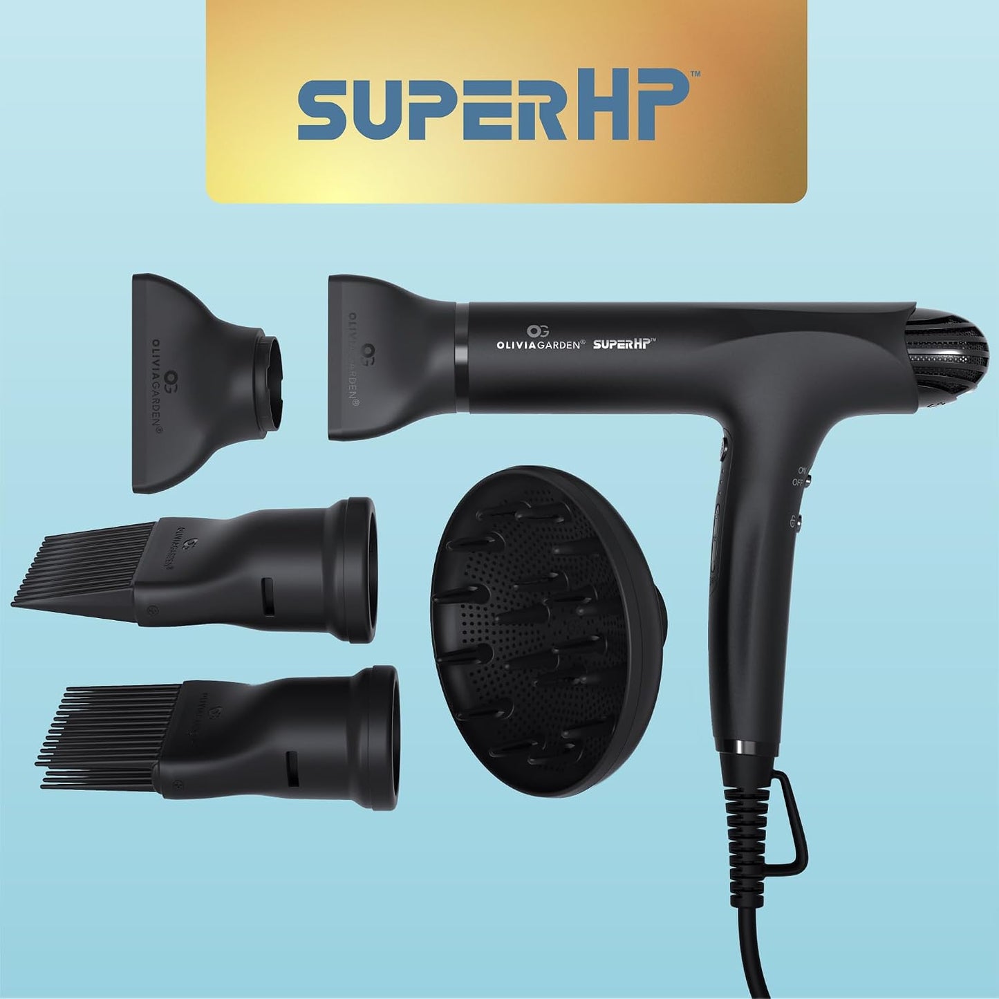 Olivia Garden Secador de pelo profesional SuperHP de 1875 W para to...