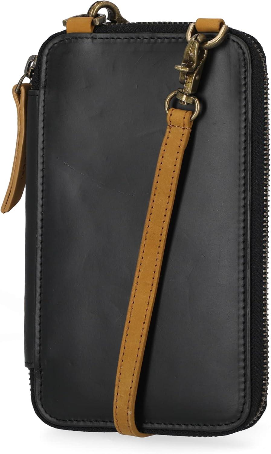 Timberland - Bolso cruzado de cuero RFID para teléfono de mujer