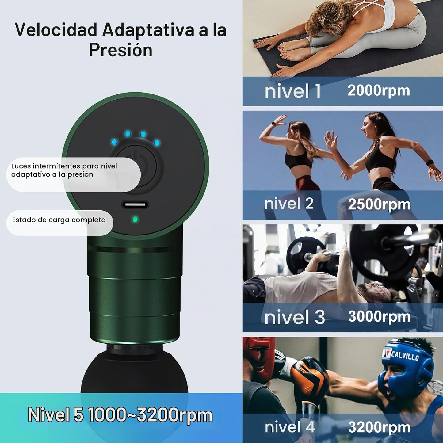 arboleaf Pistola de masaje de tejido profundo, pistola masajeadora...