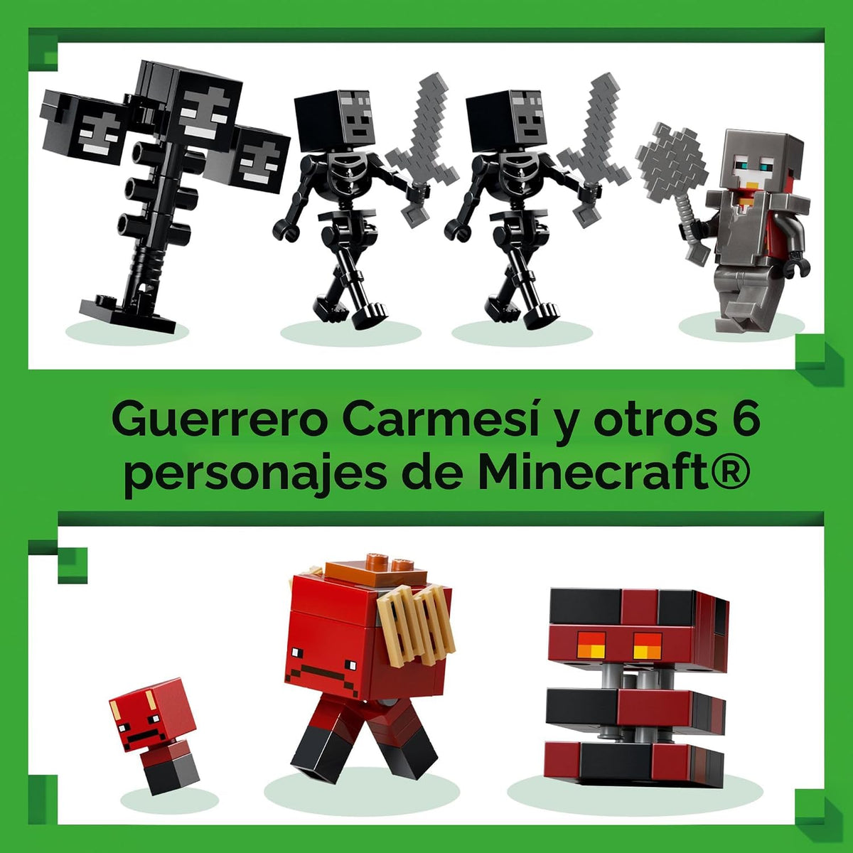 LEGO Minecraft Batalla con Wither Juego de Construcción y Juguetes...