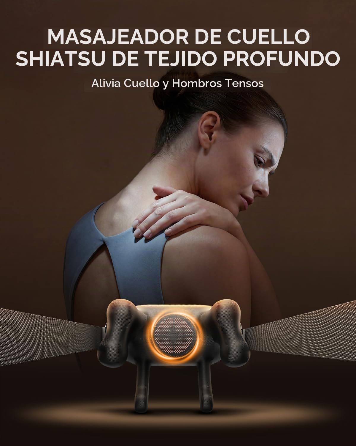 swancode Masajeador de cuello y hombros para aliviar el dolor de te...