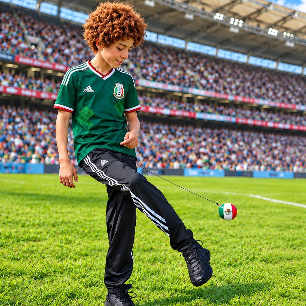 azul naranja FootzyBall México Balón de fútbol Foot Fidget | Bola d...