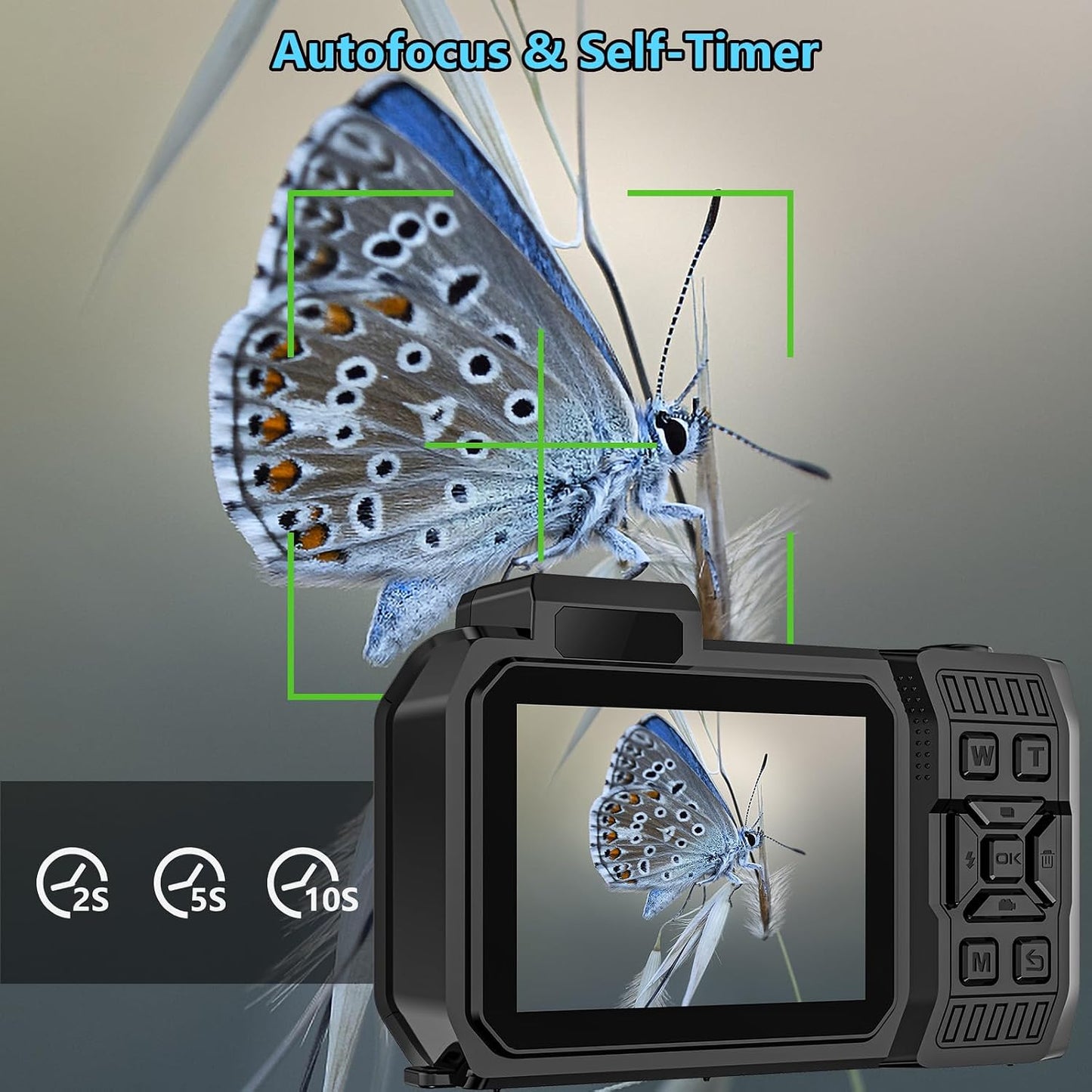 Cámara subacuática 8K, cámara digital impermeable WiFi de 70MP 33FT...