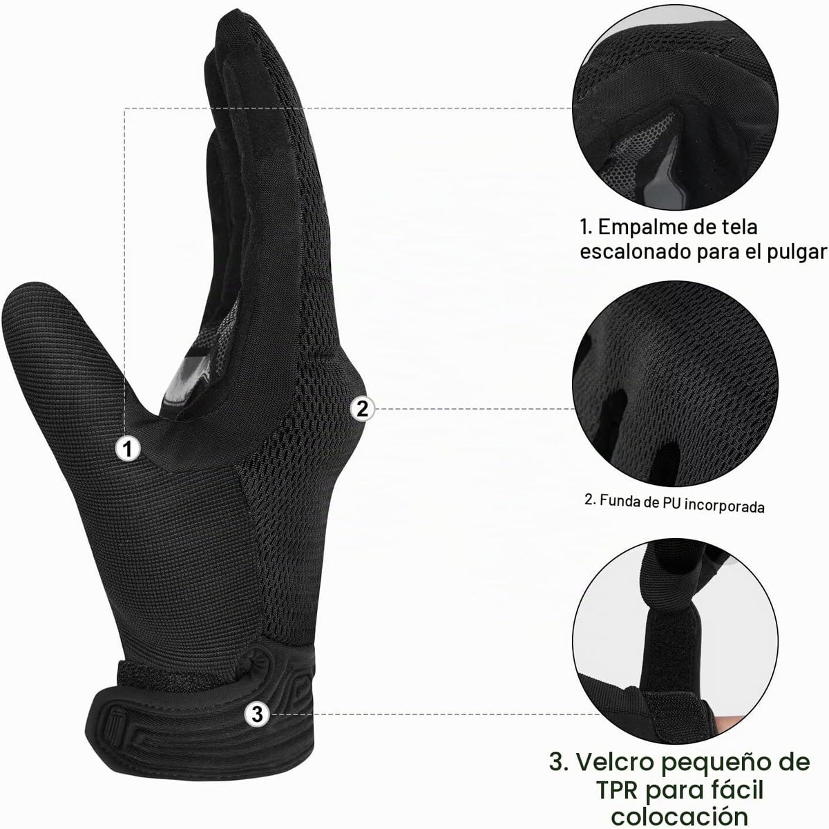 INBIKE Guantes de motocicleta de malla transpirable para hombres y...