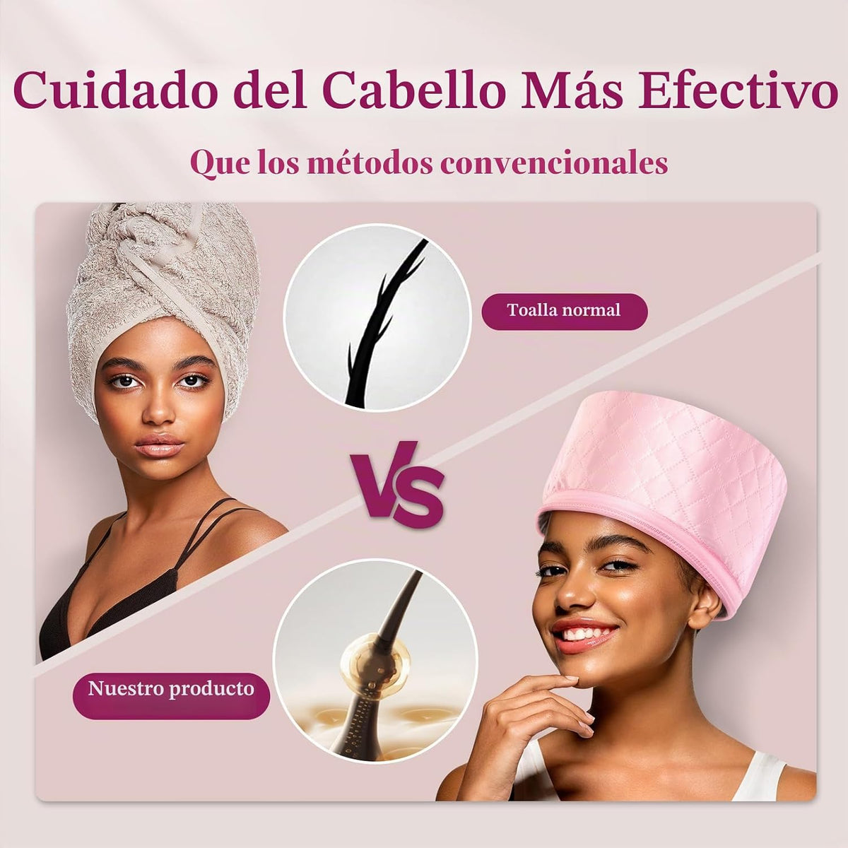 Gorro térmico para acondicionamiento profundo: 10 niveles, se calie...
