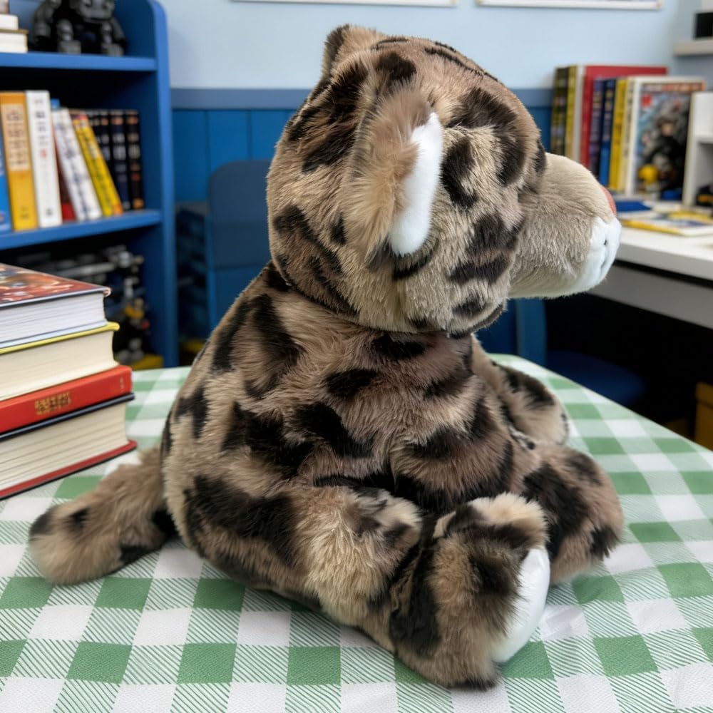 YUKOUQIAN Lindo animal de peluche de leopardo de 8 pulgadas para ni...
