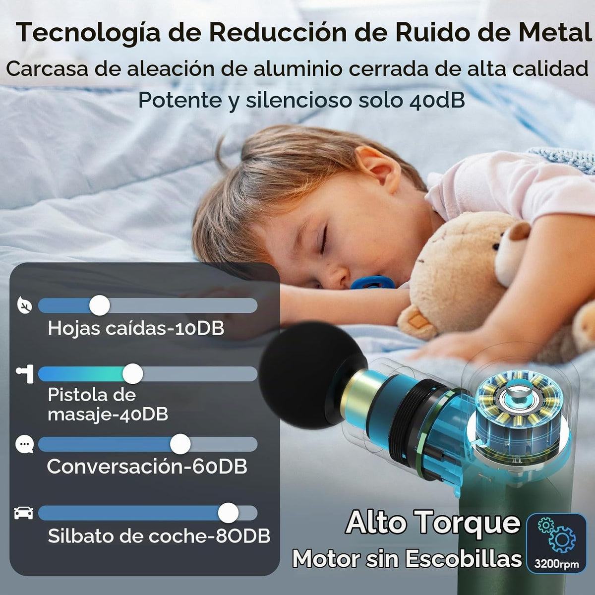 arboleaf Pistola de masaje de tejido profundo, pistola masajeadora...
