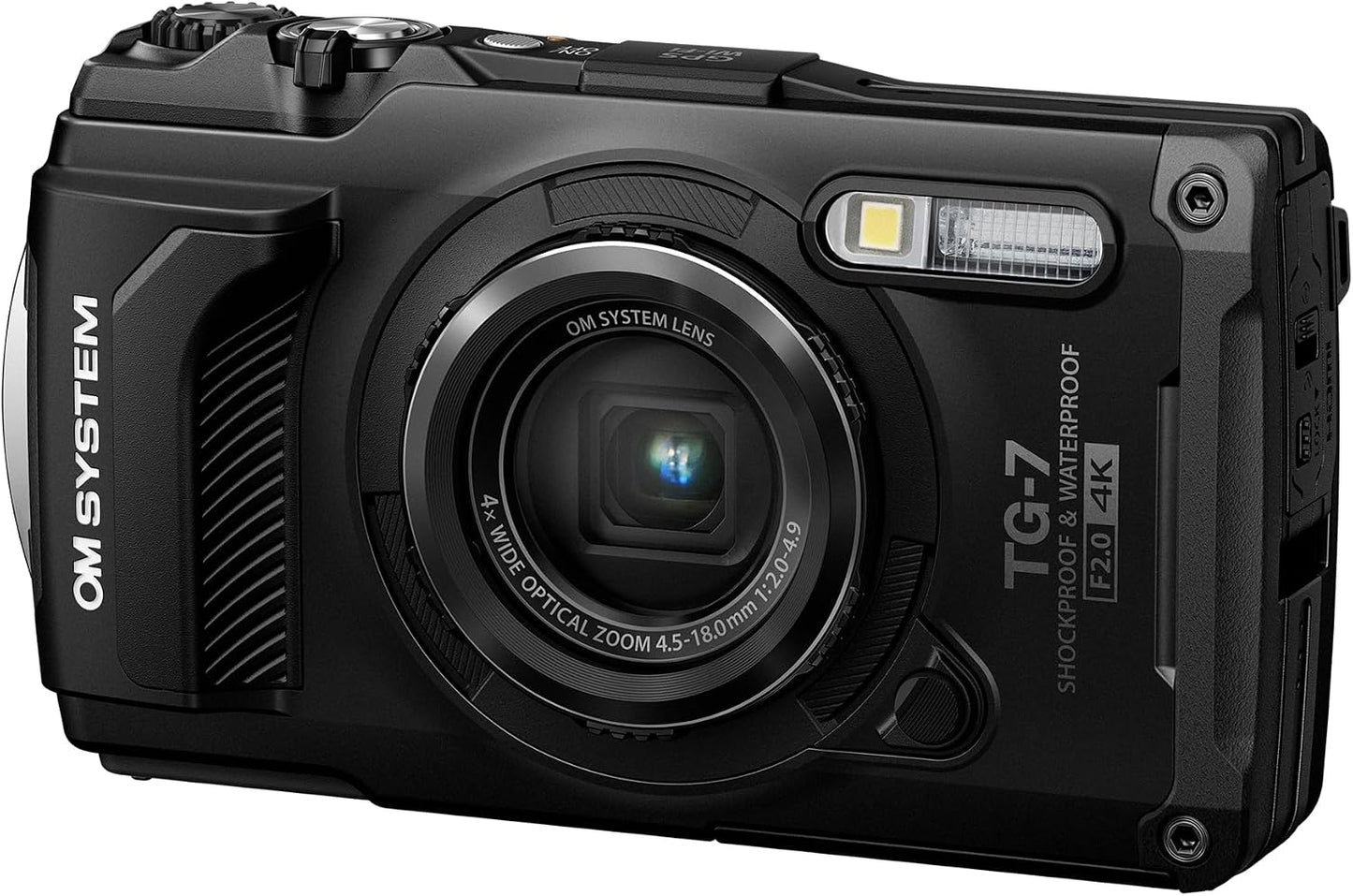 OM SYSTEM Olympus Tough TG-7 - Cámara subacuática negra, impermeabl...