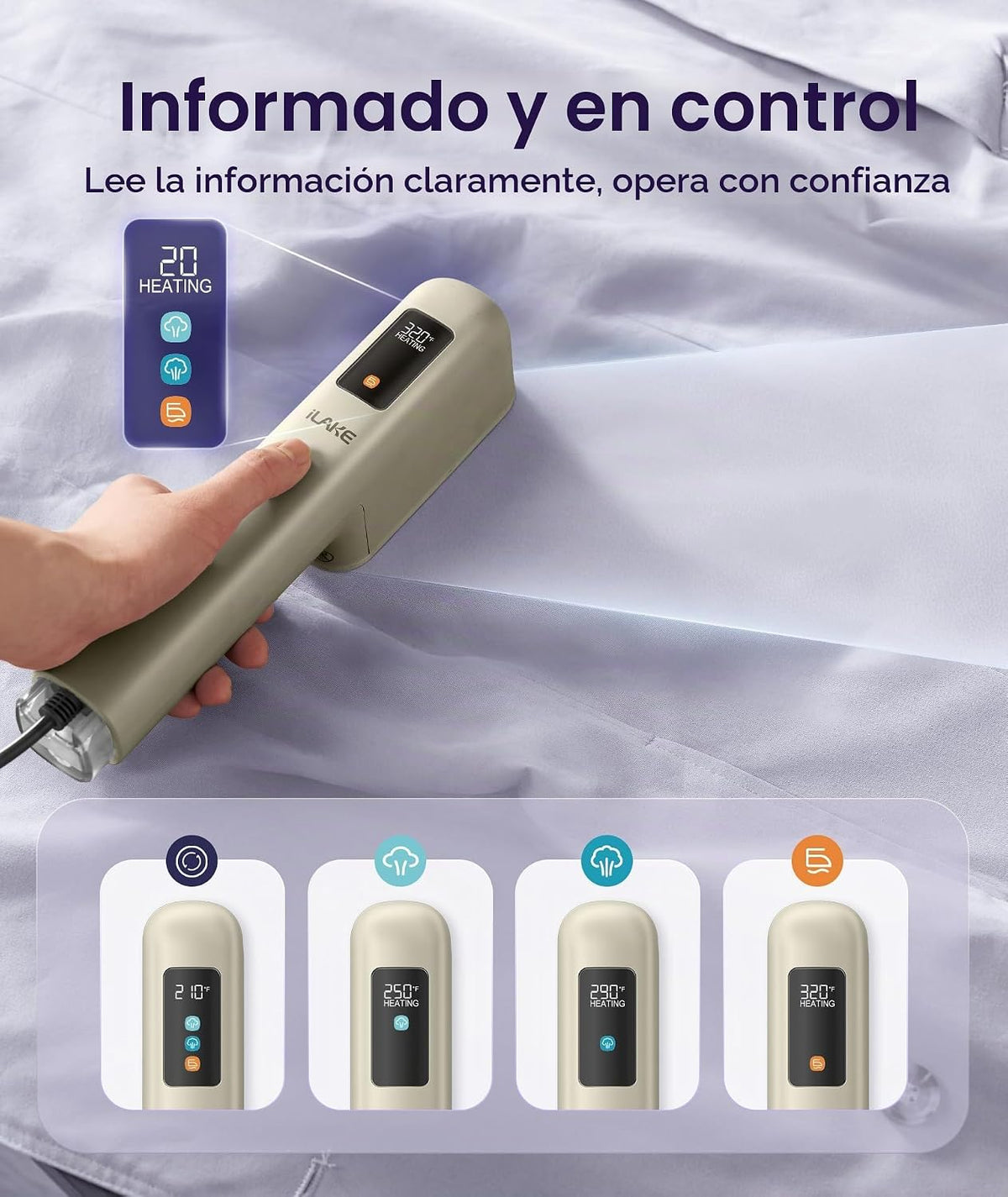Vaporizador de viaje para ropa, 100-240V vapor de mano de doble vol...