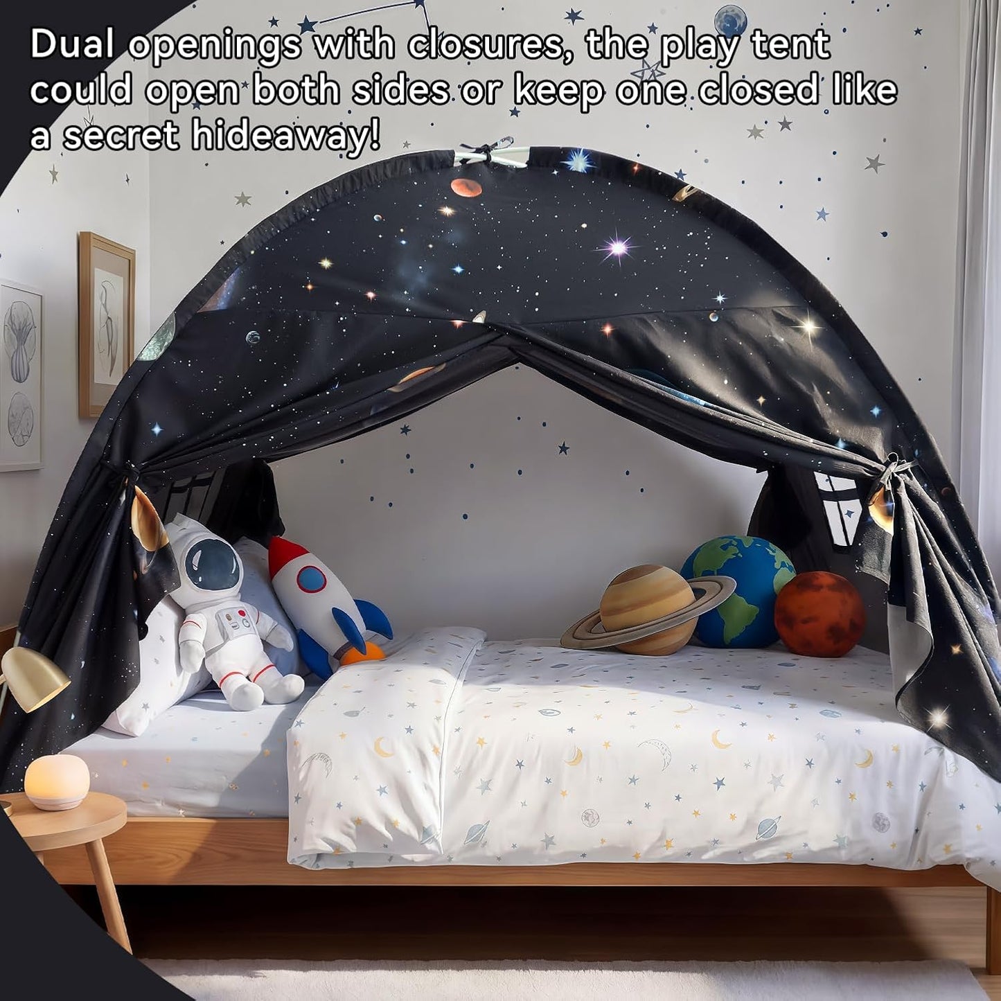 Tienda de campaña con dosel para cama completa, toldo interior para...