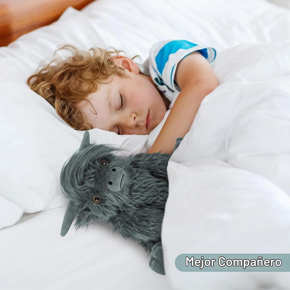 SuzziPals Peluche de Vaca Highland Calentable y Enfriable, Almohadi...