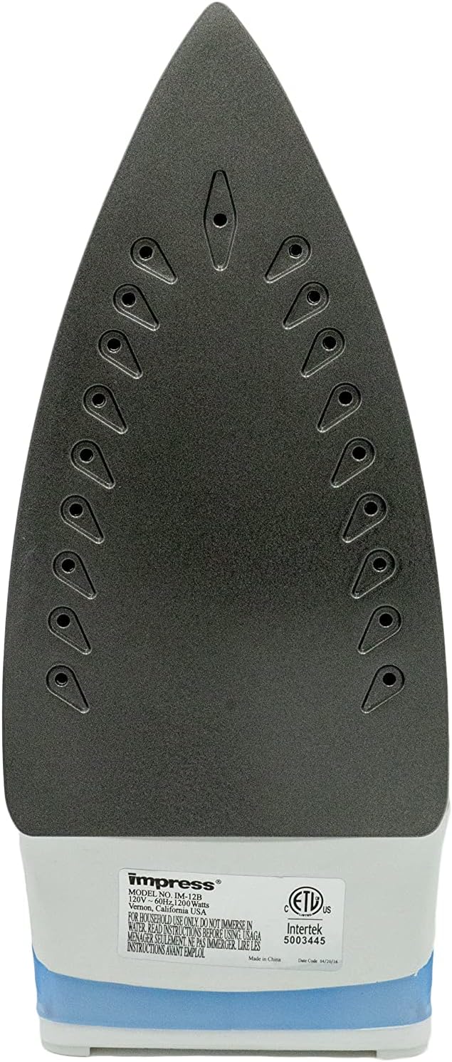 Impress Plancha básica para ropa | Antiadherente | Compacta | Spray...