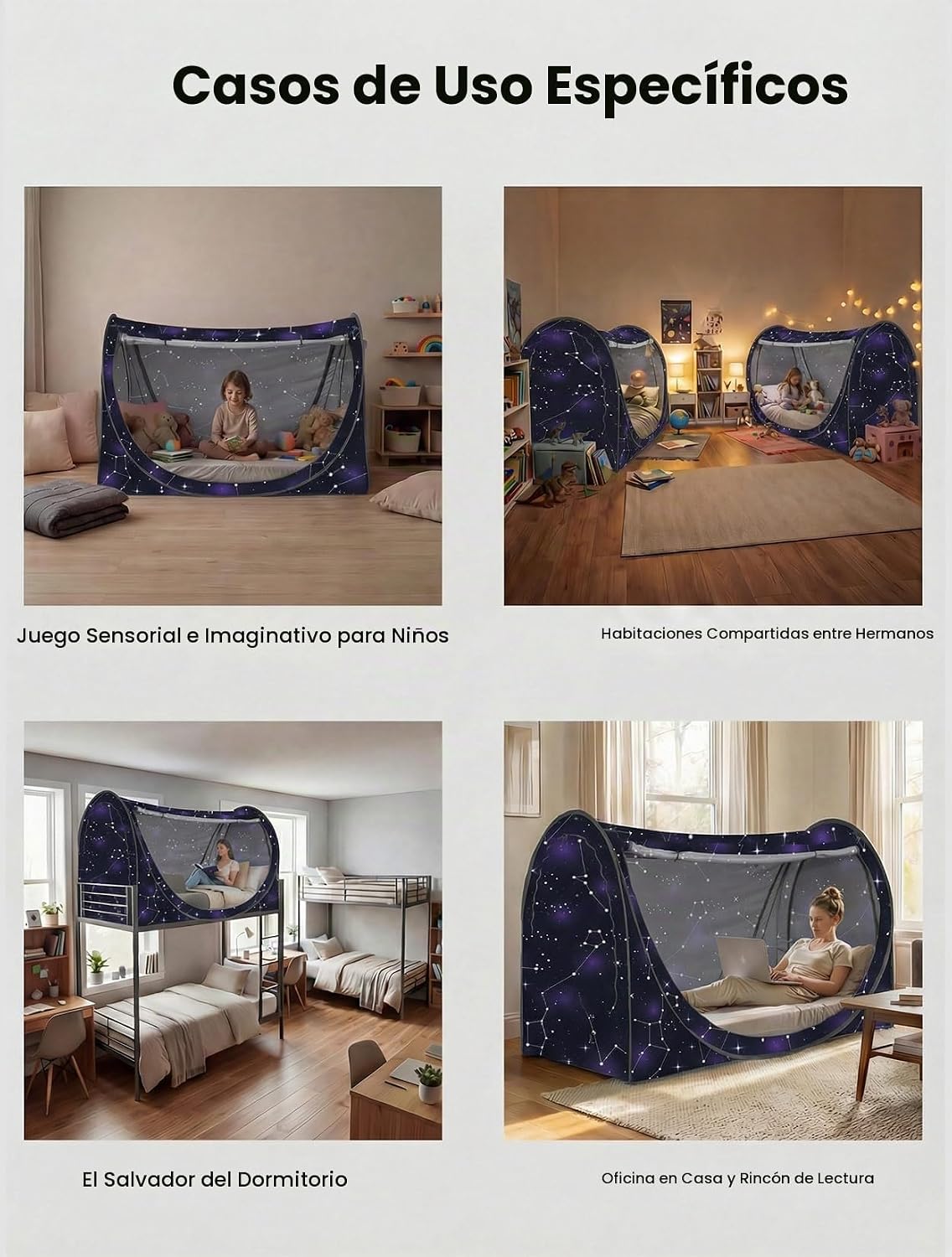 Tienda de campaña desplegable Eclipse de Privacy Pop con cortinas p...