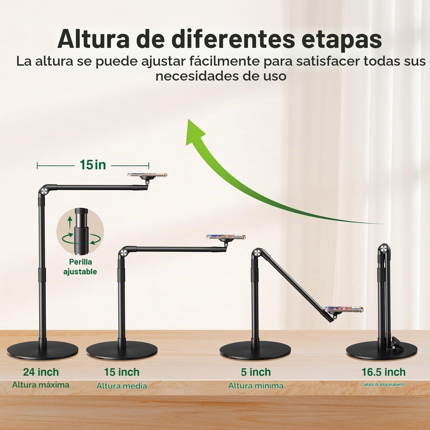 elitehood Soporte magnético para teléfono para grabación superior,...