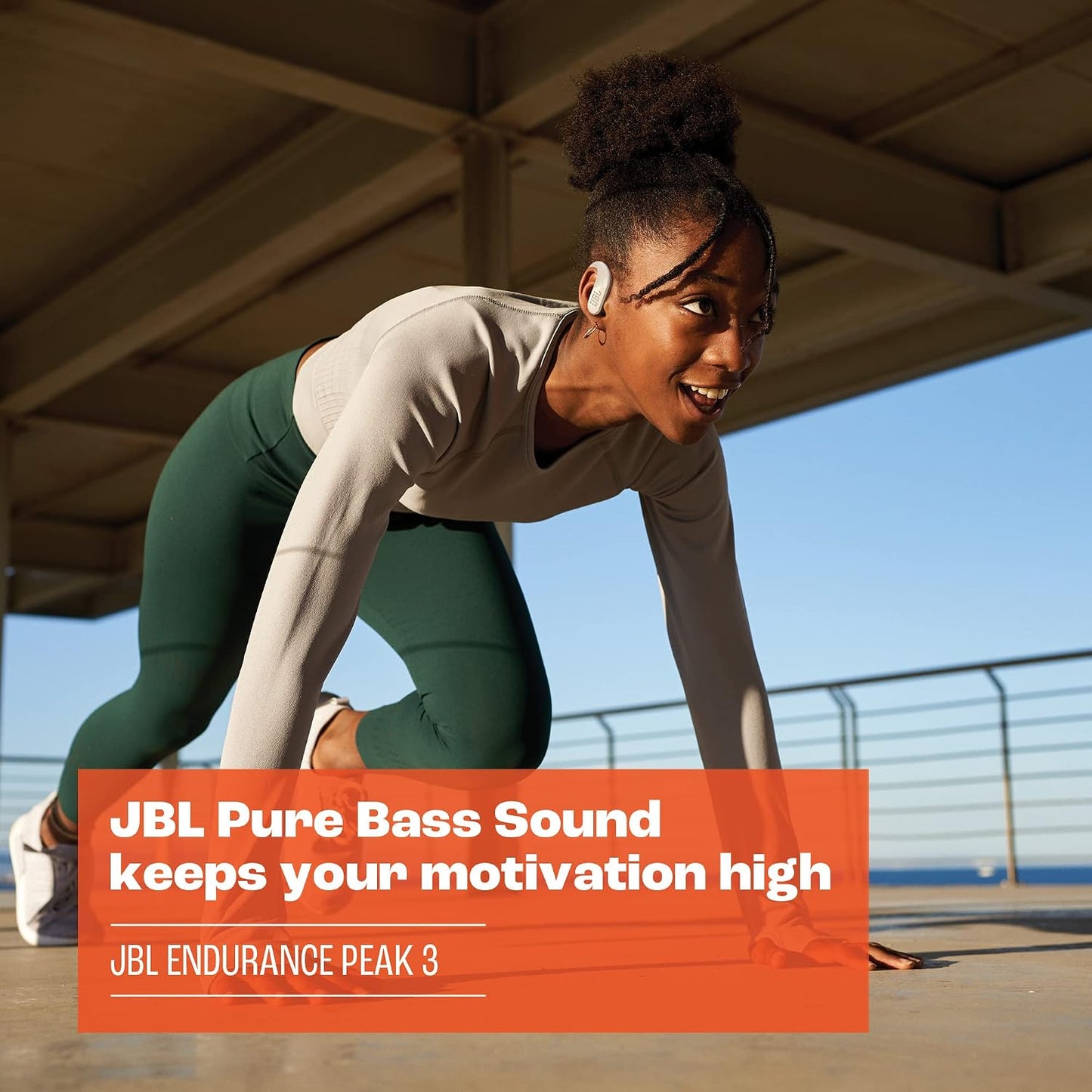 JBL Endurance Peak 3 - Audífonos verdaderos inalámbricos resistente...