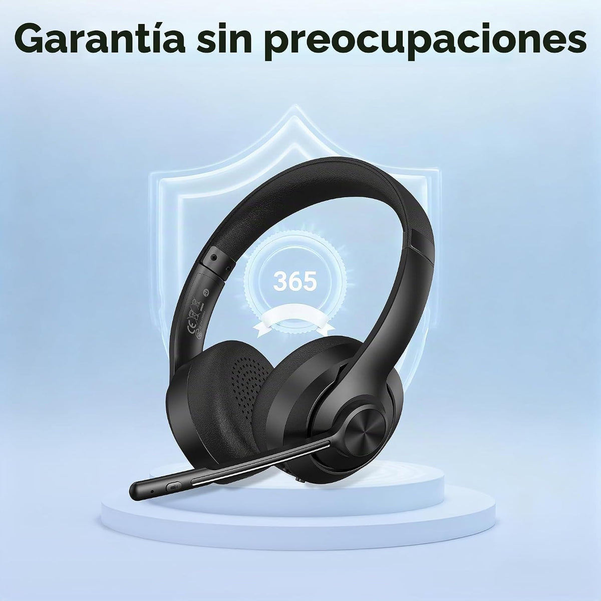Auriculares inalámbricos AOC con micrófono para el trabajo, auricul...