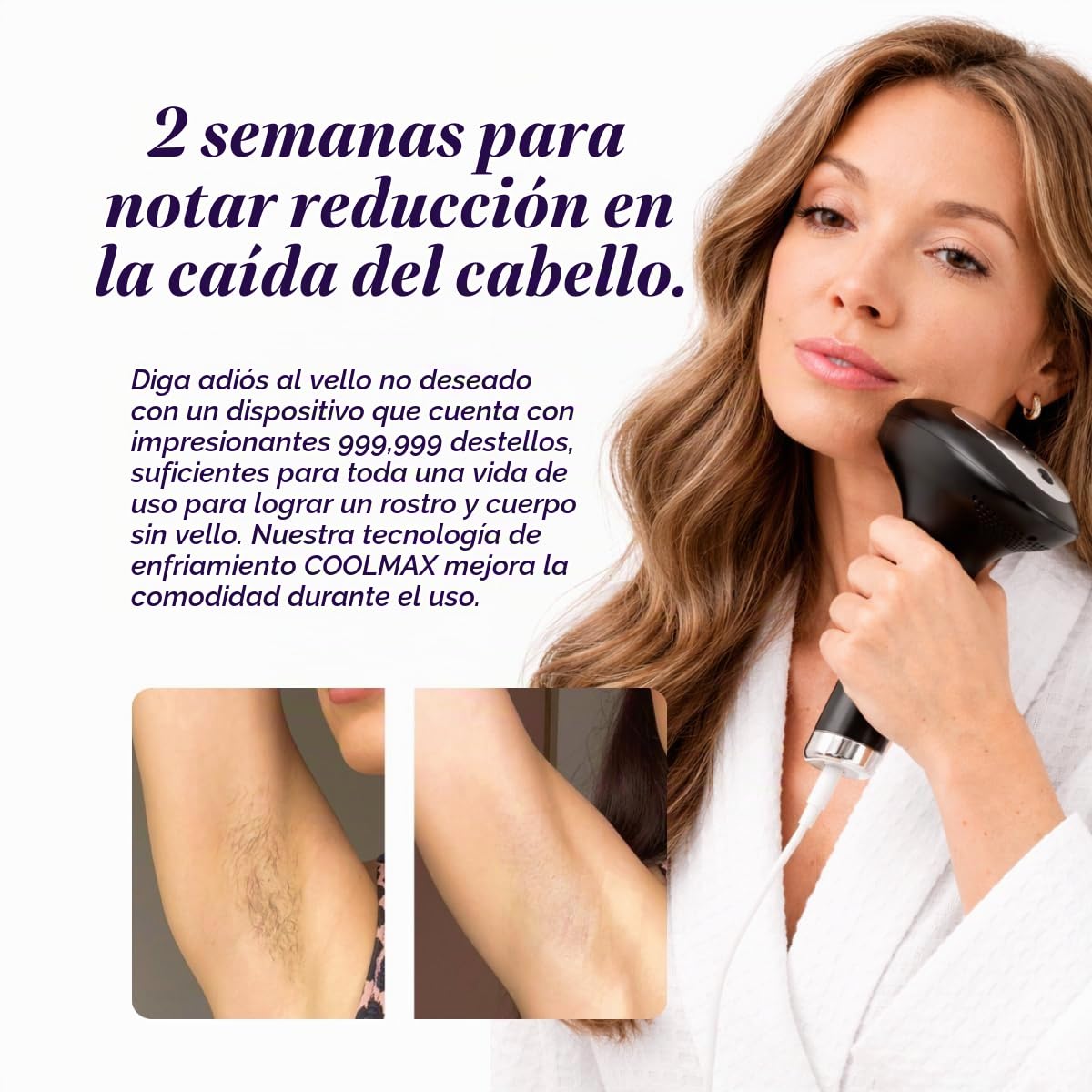 Michael Todd Beauty LUMOS Laser IPL Dispositivo de depilación para...